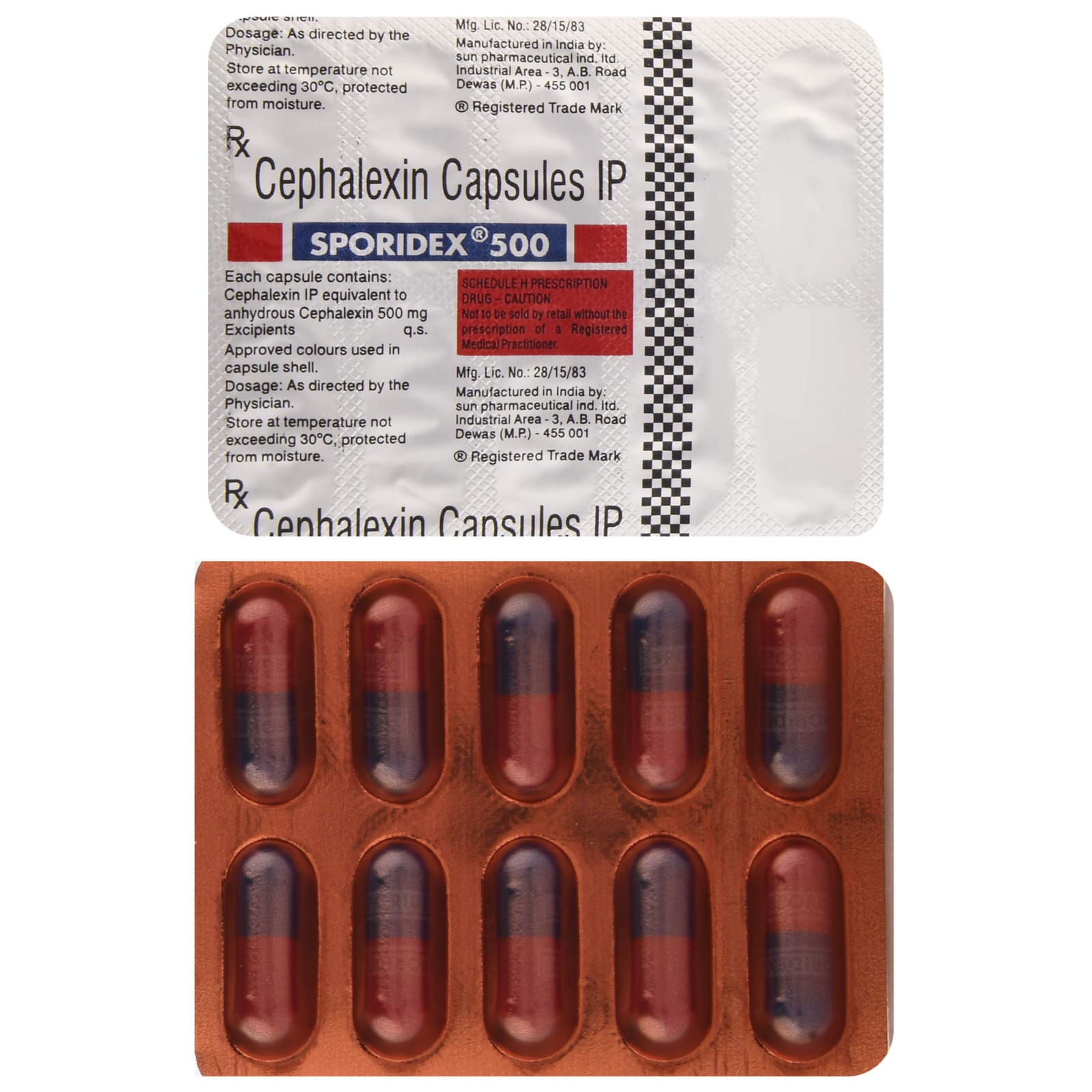 SPORIDEX 500MG